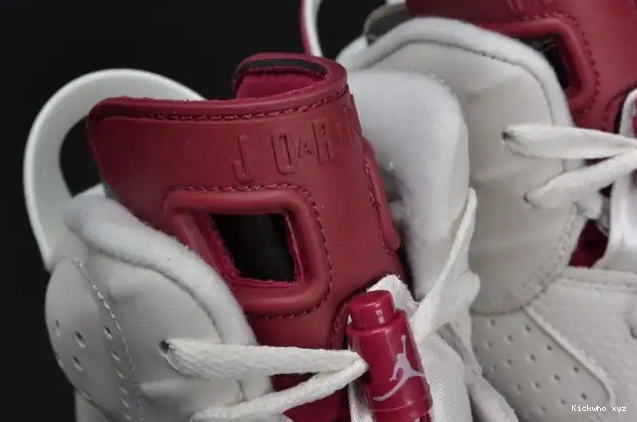6 Retro Jordan Air white 384664-116 Maroon 0516